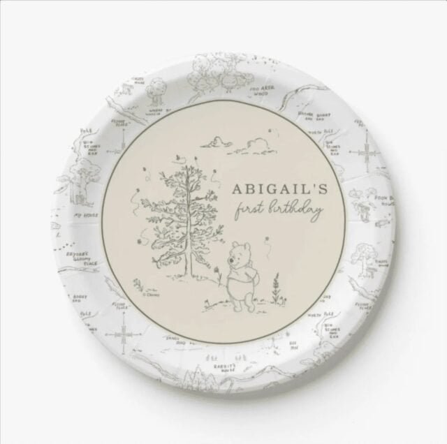 Memorable birthdays start with sweet details! Our Winnie the Pooh 100 Acre Wood Birthday Arch Paper Plates are designed to bring an extra dose of magic to your child's big day. Elevate their birthday bash with this nostalgic, charm-filled touch.